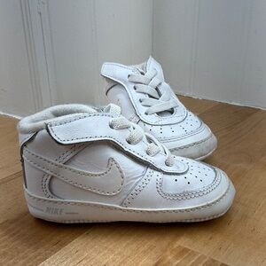 Nike Air Force 1 Baby Crib Shoes White Size 3